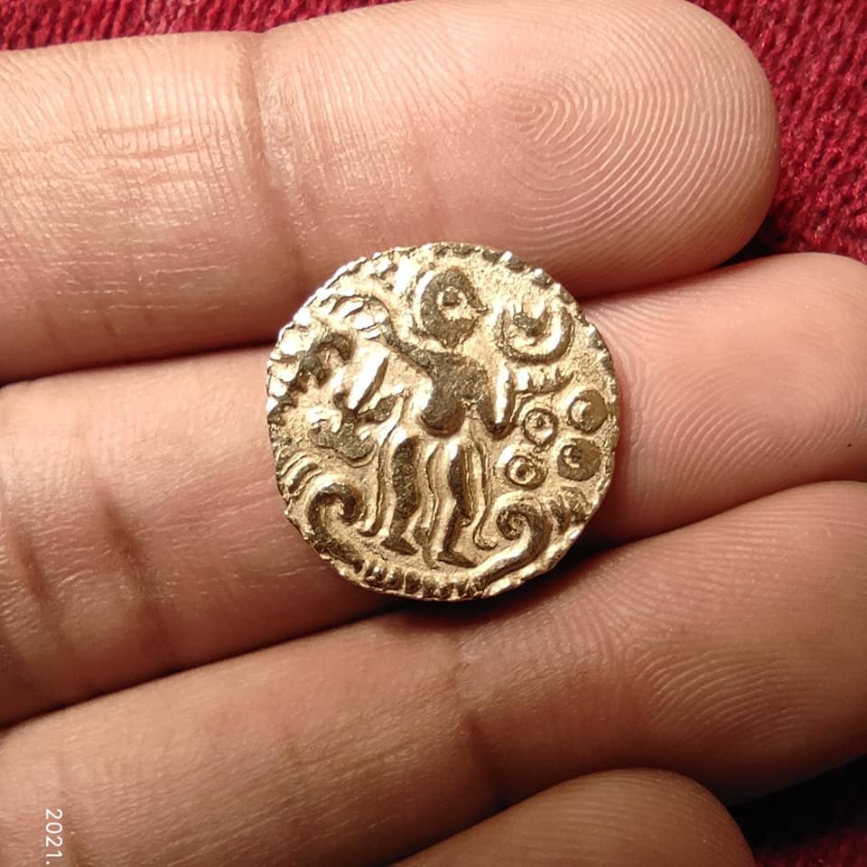Ceylon kahavanu gold coin Lanka : 9-10th Century # not for sale #