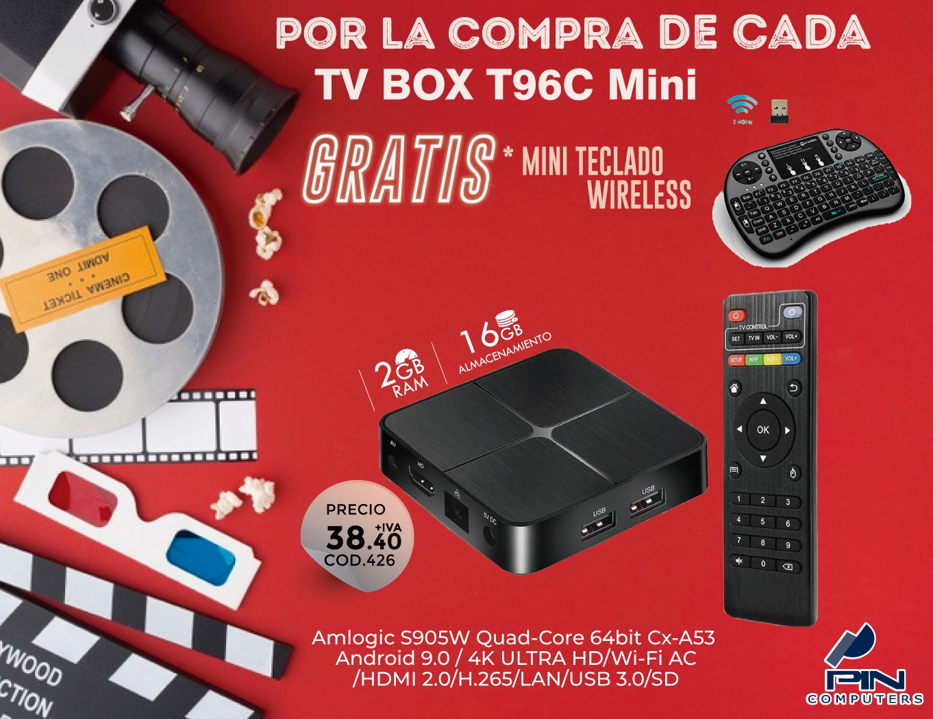 🥳 Llévate a casa el Tv Box T96C Mini... - Pinsoft Computers