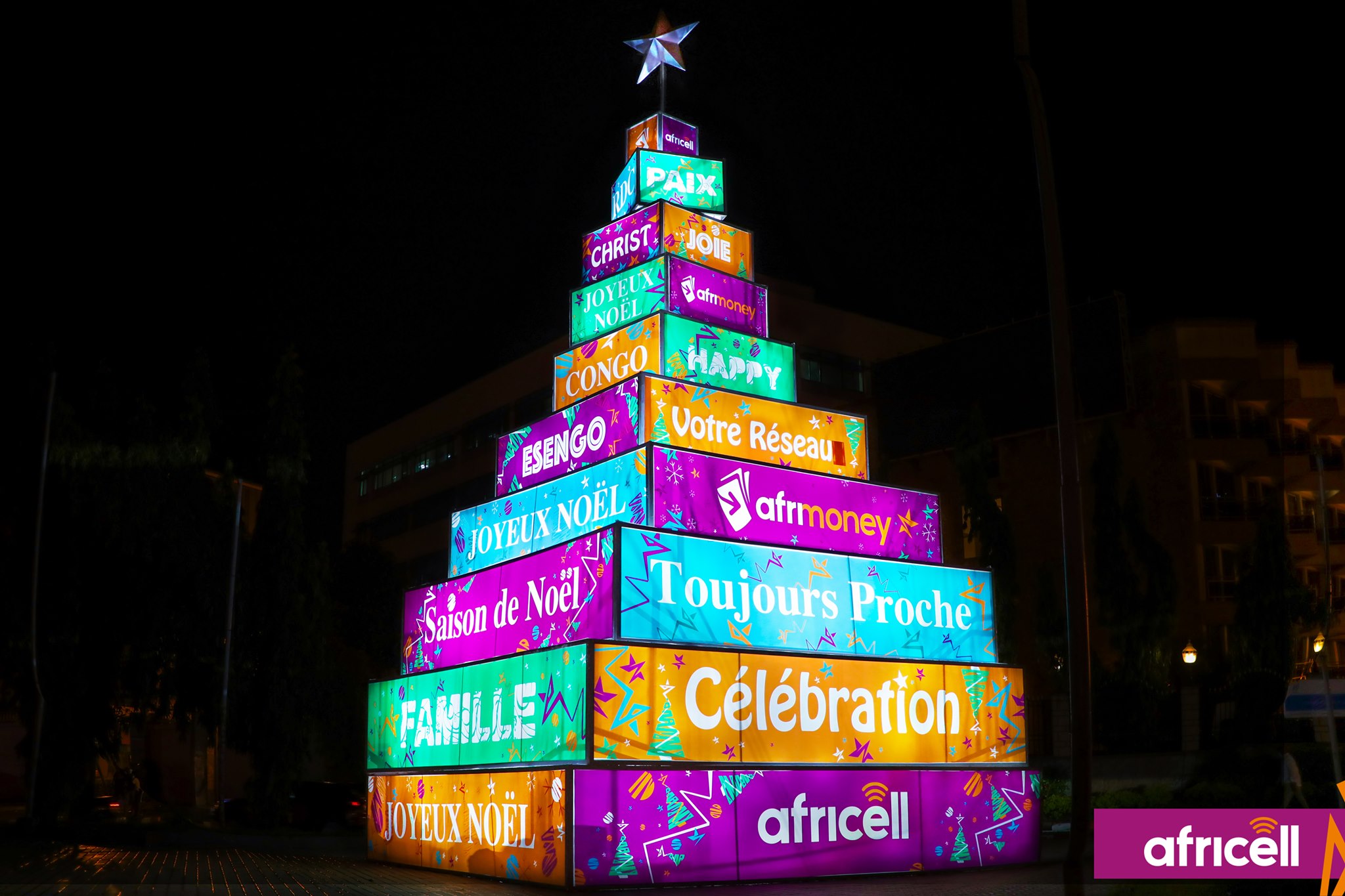 Africell RDC - La ville de #kinshasa vit l'esprit de #noël...