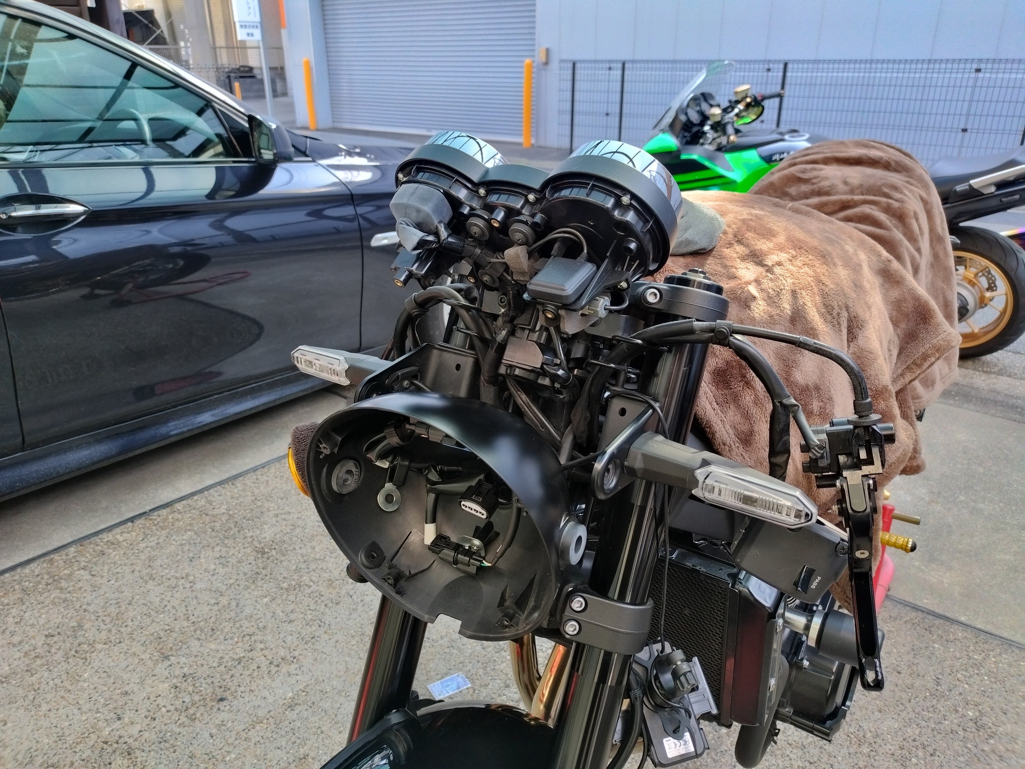 コンチ2型からセパハンに仕様変更しました。 #バイク #kawasaki 