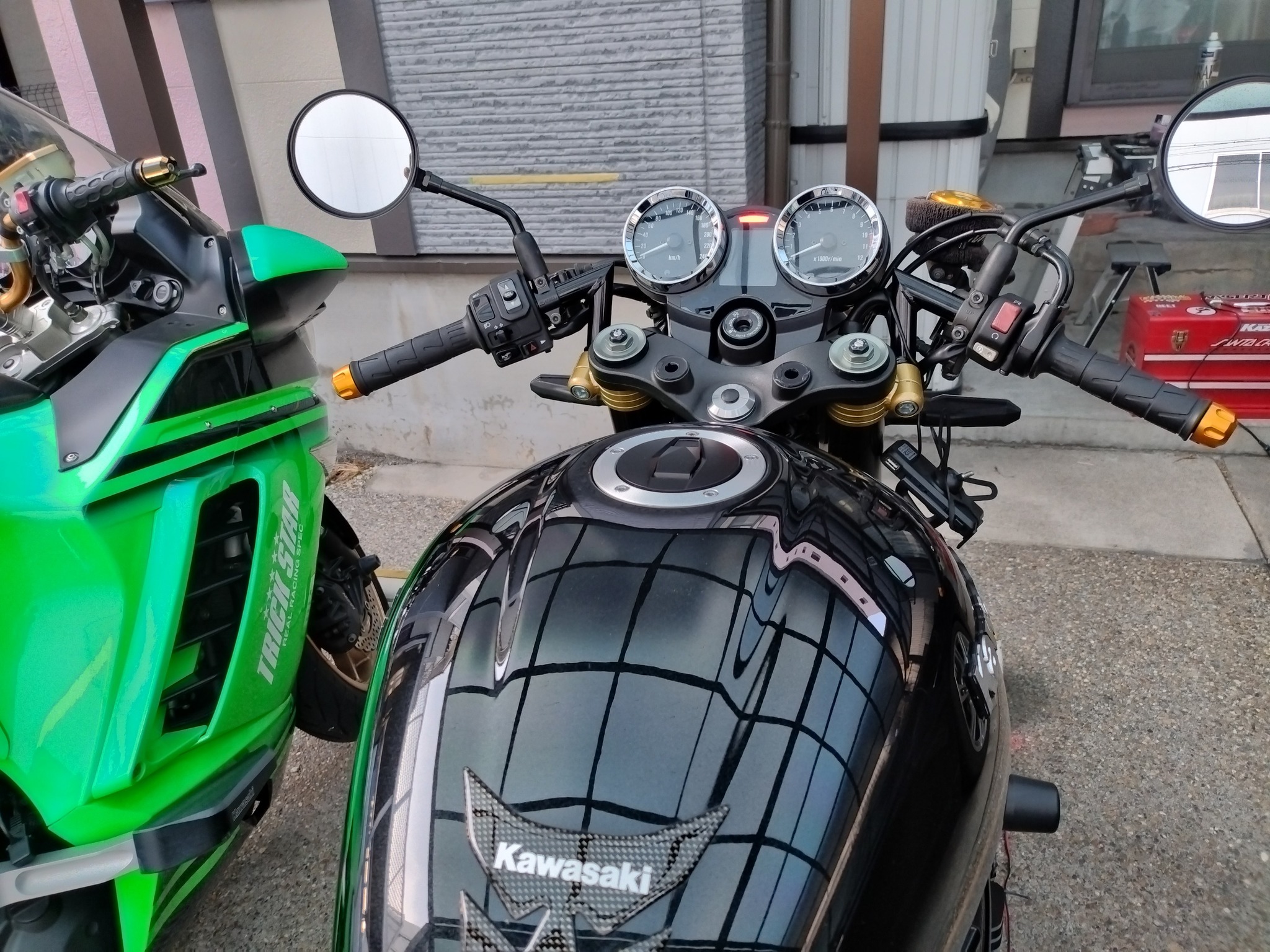 コンチ2型からセパハンに仕様変更しました。 #バイク #kawasaki 