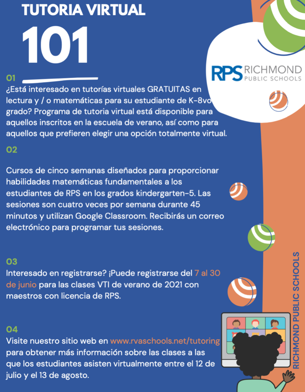 RPS - RPS está ofreciendo clases virtuales GRATUITAS este verano para ...