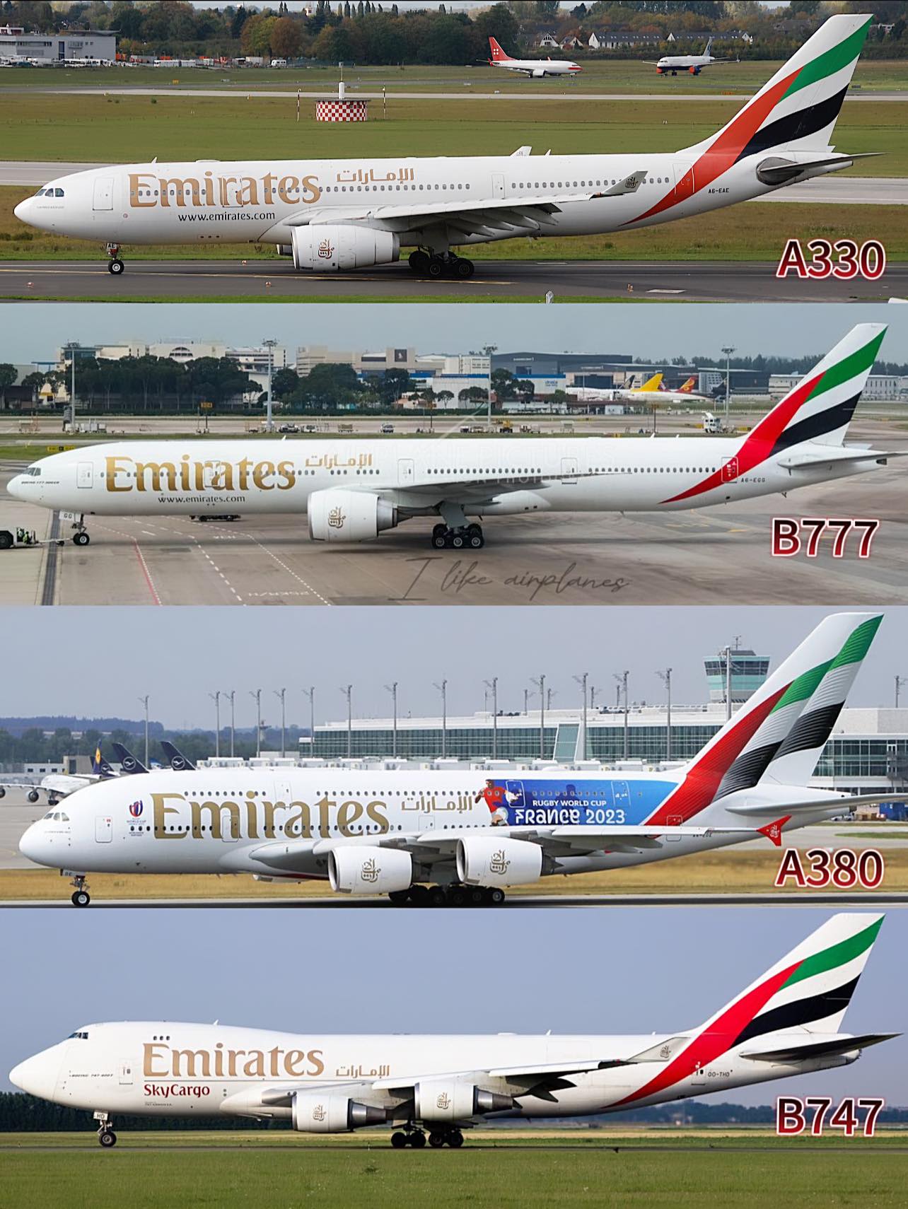 Emirates A380 and Boeing 777 #emirates #airbusa380 #aviationlovers