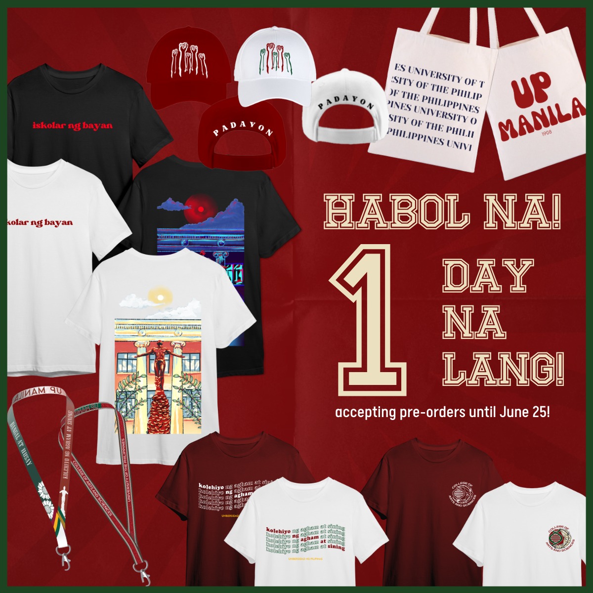 #UPMerch | bit.ly/FSTC-Merch 1 DAY NA LANG! 🫣 Umorder ka na ba? Kung ...
