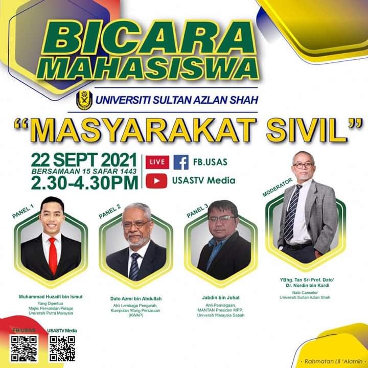 Universiti Sultan Azlan Shah Usas Siaran Facebook