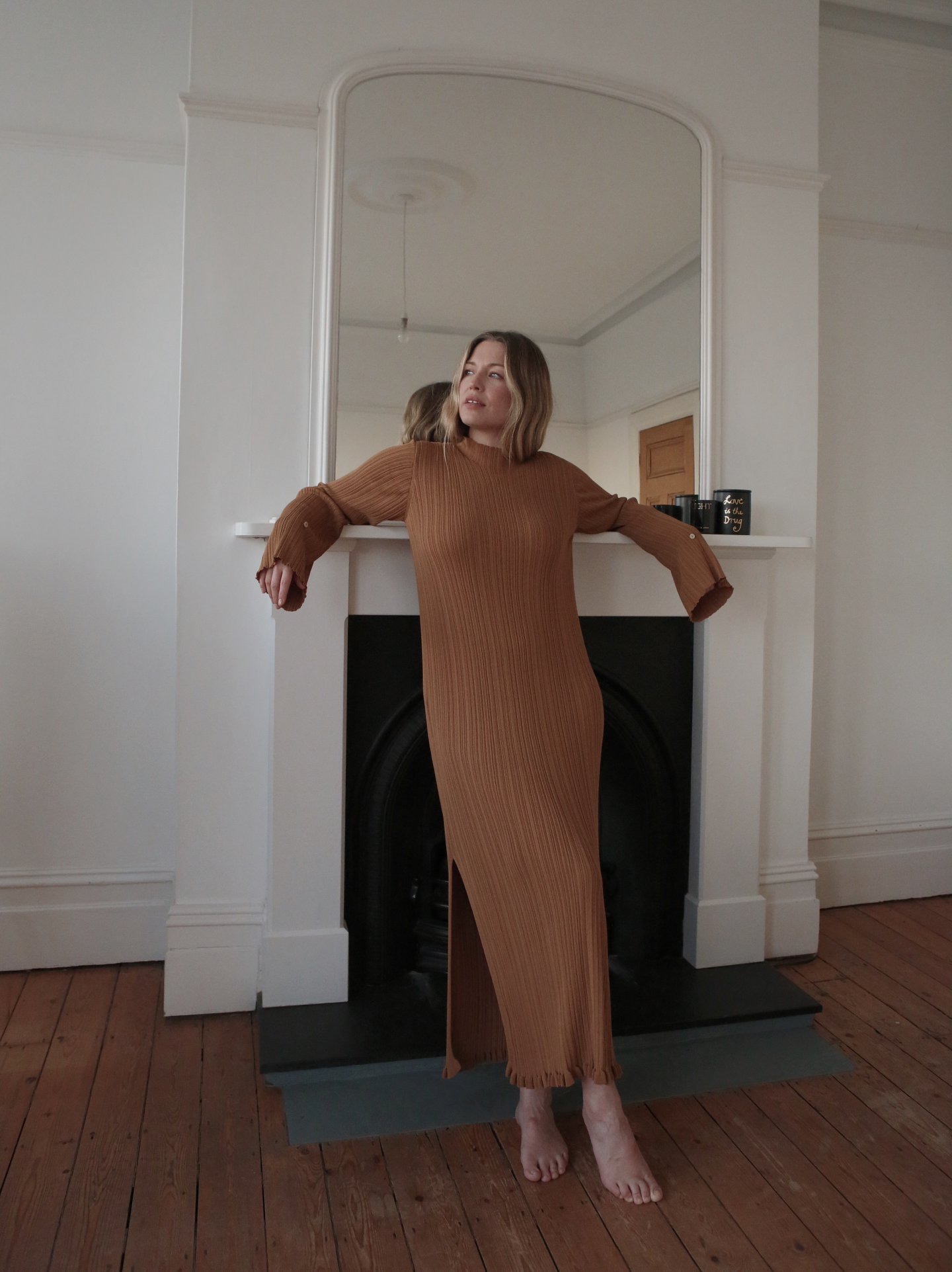 holzweiler knit dress Beauty Alexis Foreman in our Hadeland dress🧡🧡 Spring/Summer 21 collection 