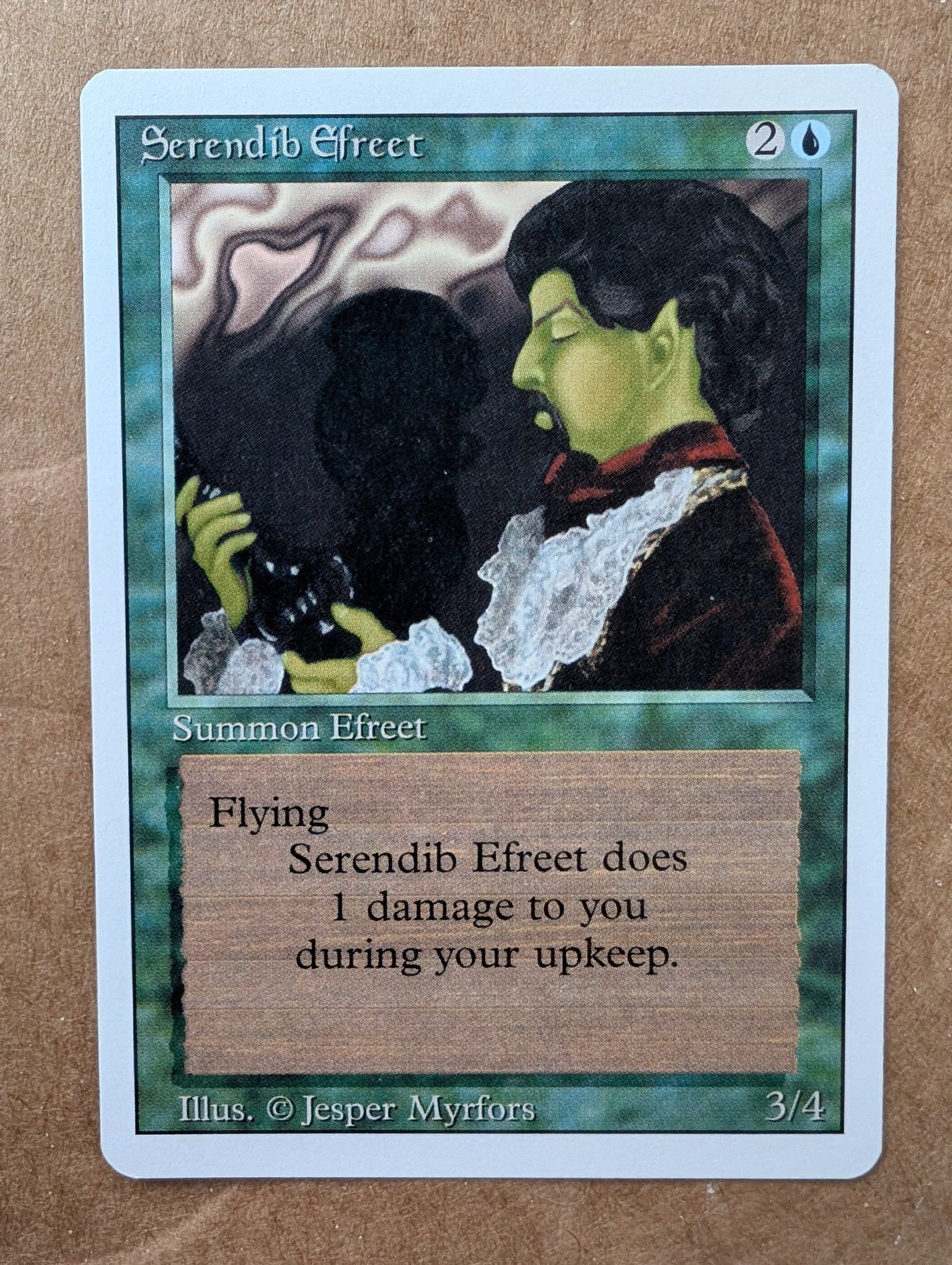 What is the story behind the Serendib Efreet Magic: The Gathering