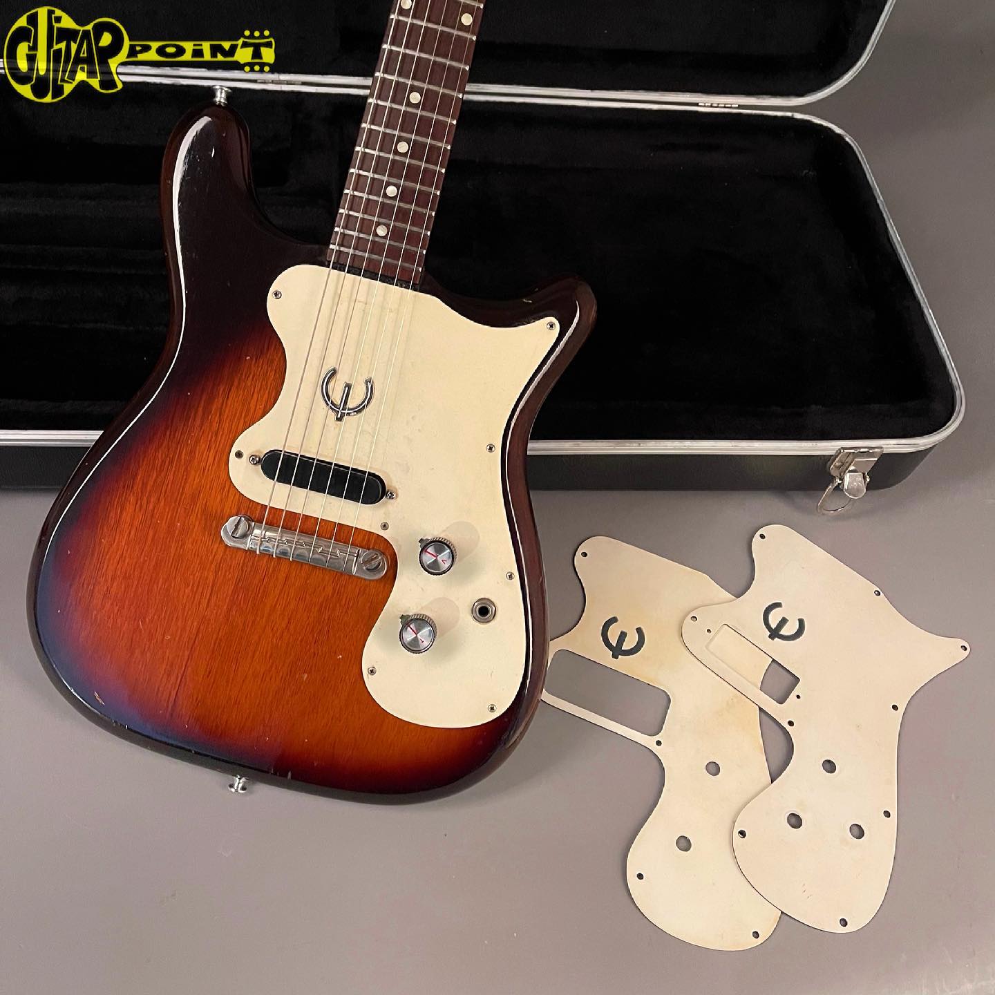 Guitarpoint - This amazing 1963 Epiphone Olympic comes with 2 