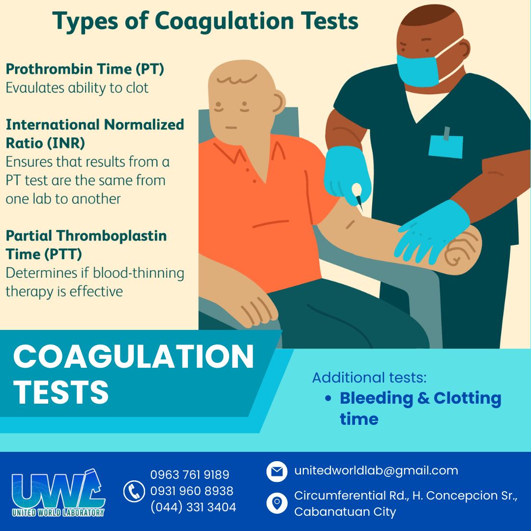 A coagulation test assesses... - United World Laboratory