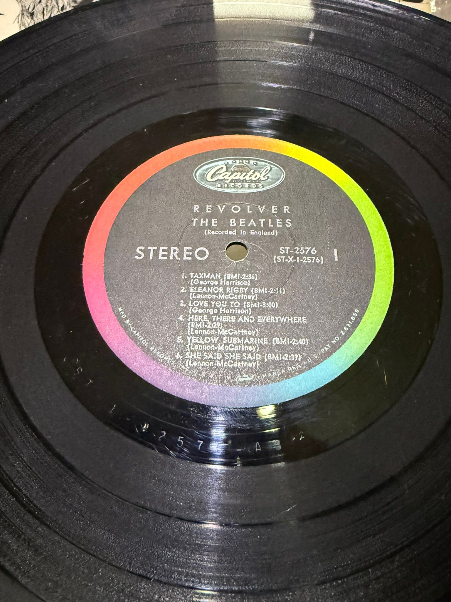 Identifying Beatles Revolver 1st US pressing
