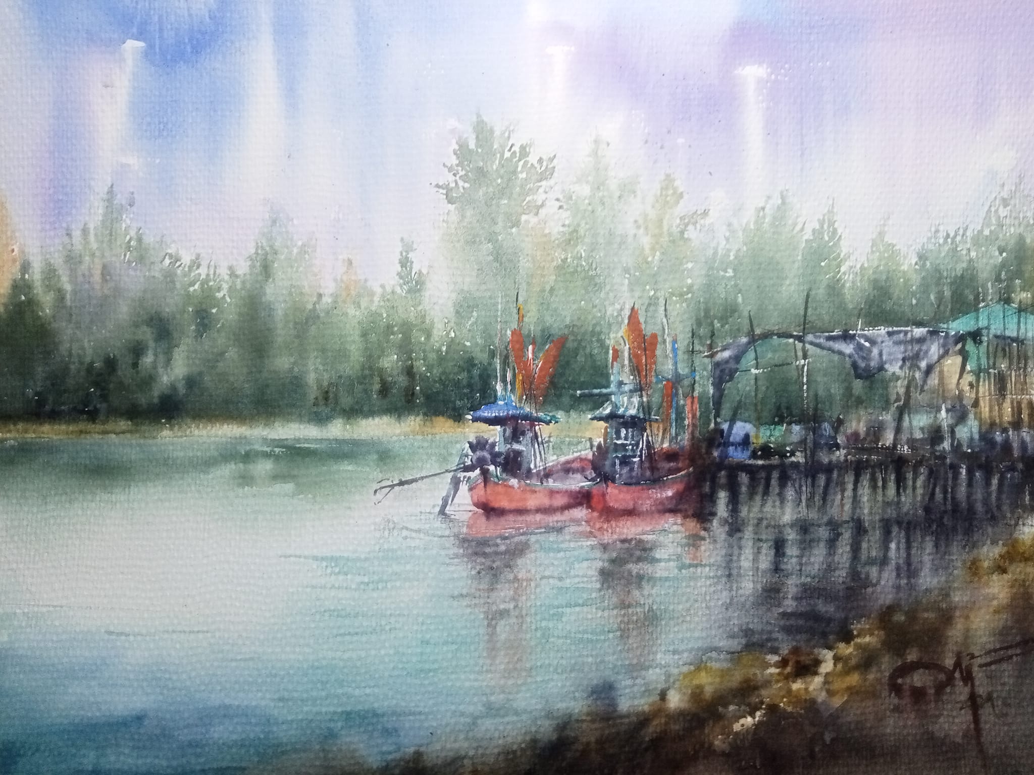 Artist Two Two from Myanmar🖌🖌🖌 photo -Kampol Wanmah