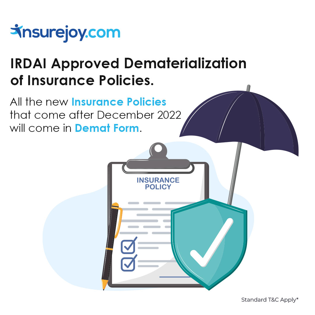 insurejoy.com - 📣 IRDAI approved dematerialization of... | Facebook