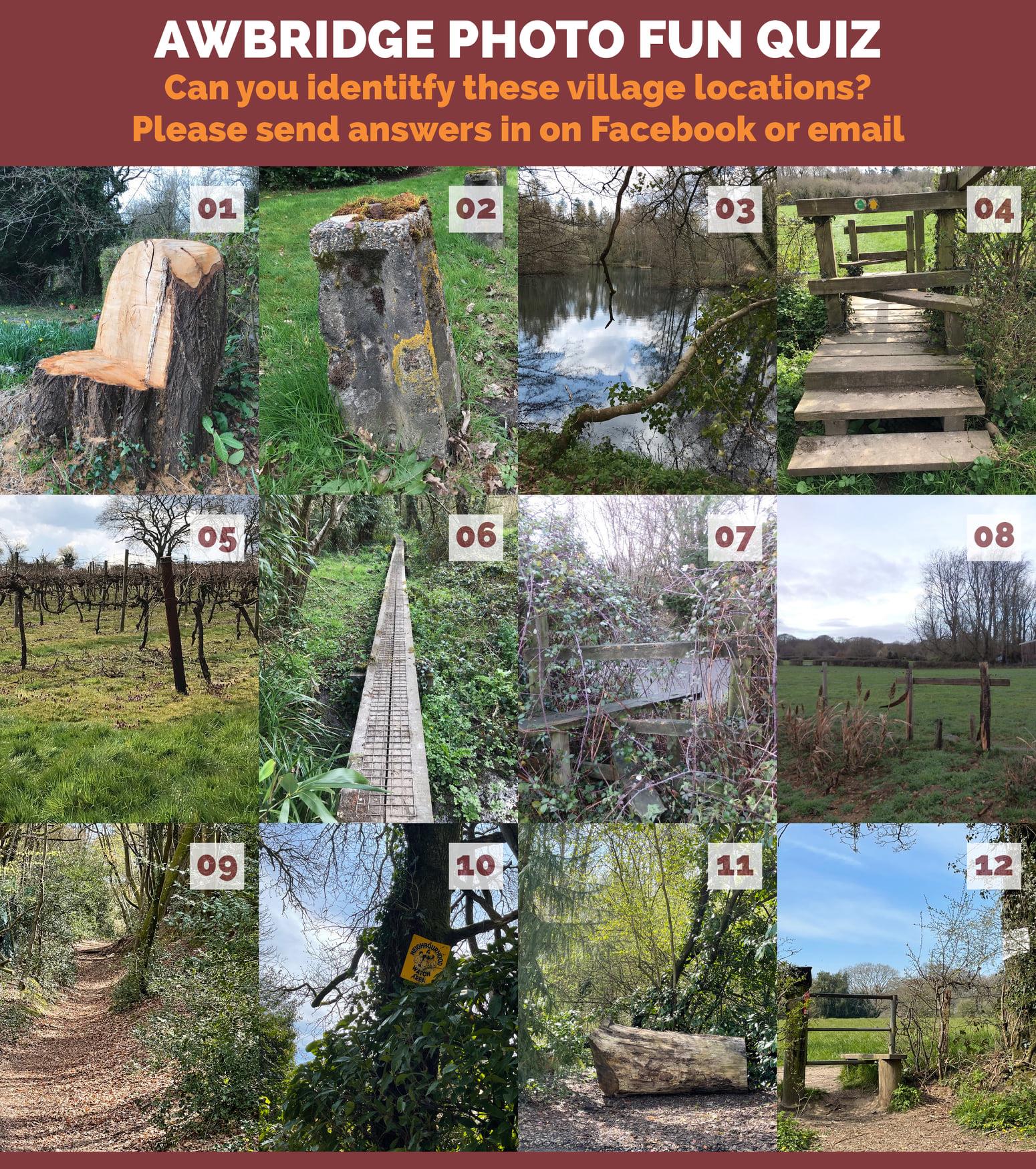 The Awbridge newsletter cover quiz is... - Awbridge Village