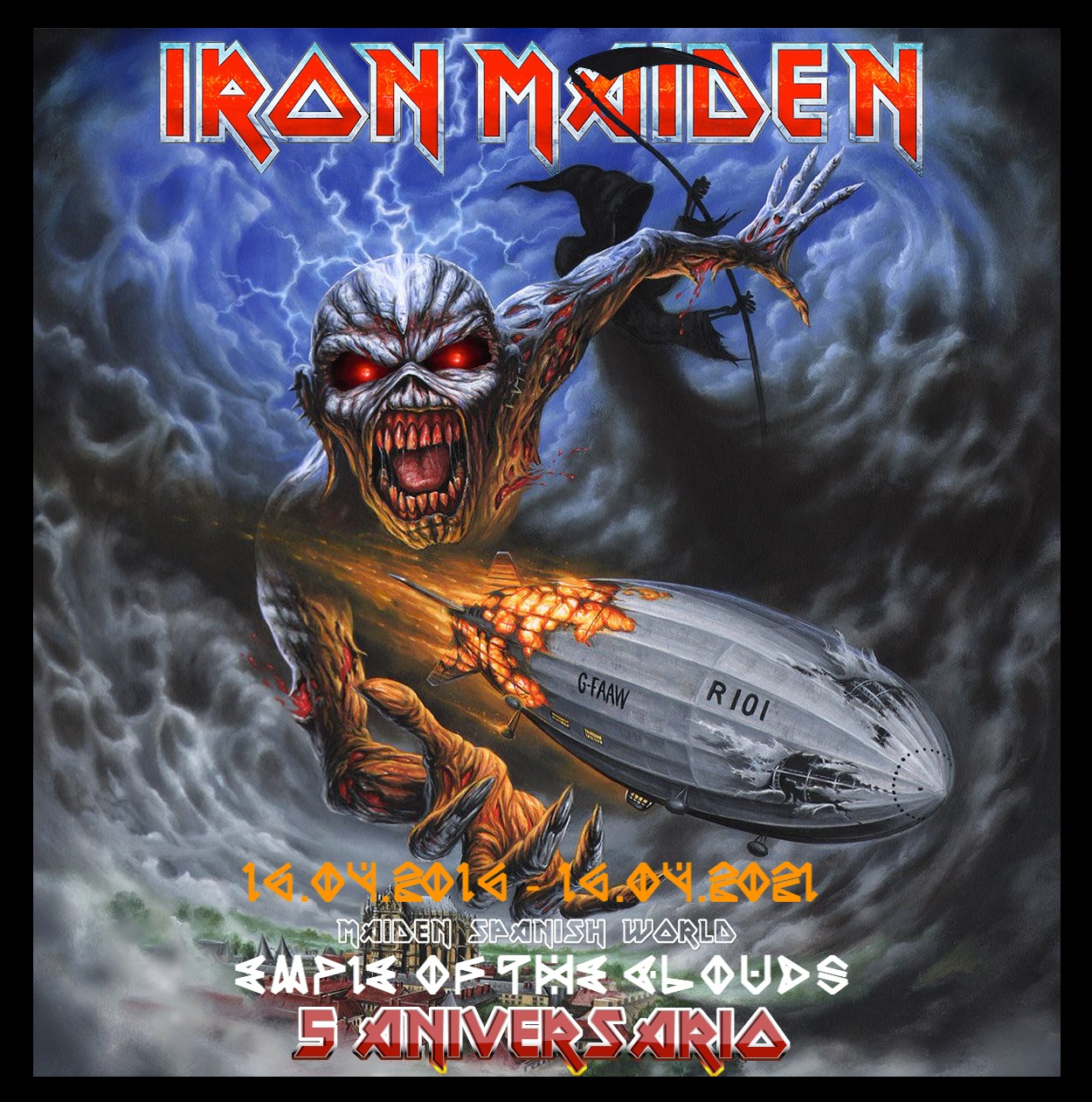 IRON MAIDEN アイアンメイデンEMPIRE OF THE CLOUDS El 16 de abril de 2016 se publica el single 