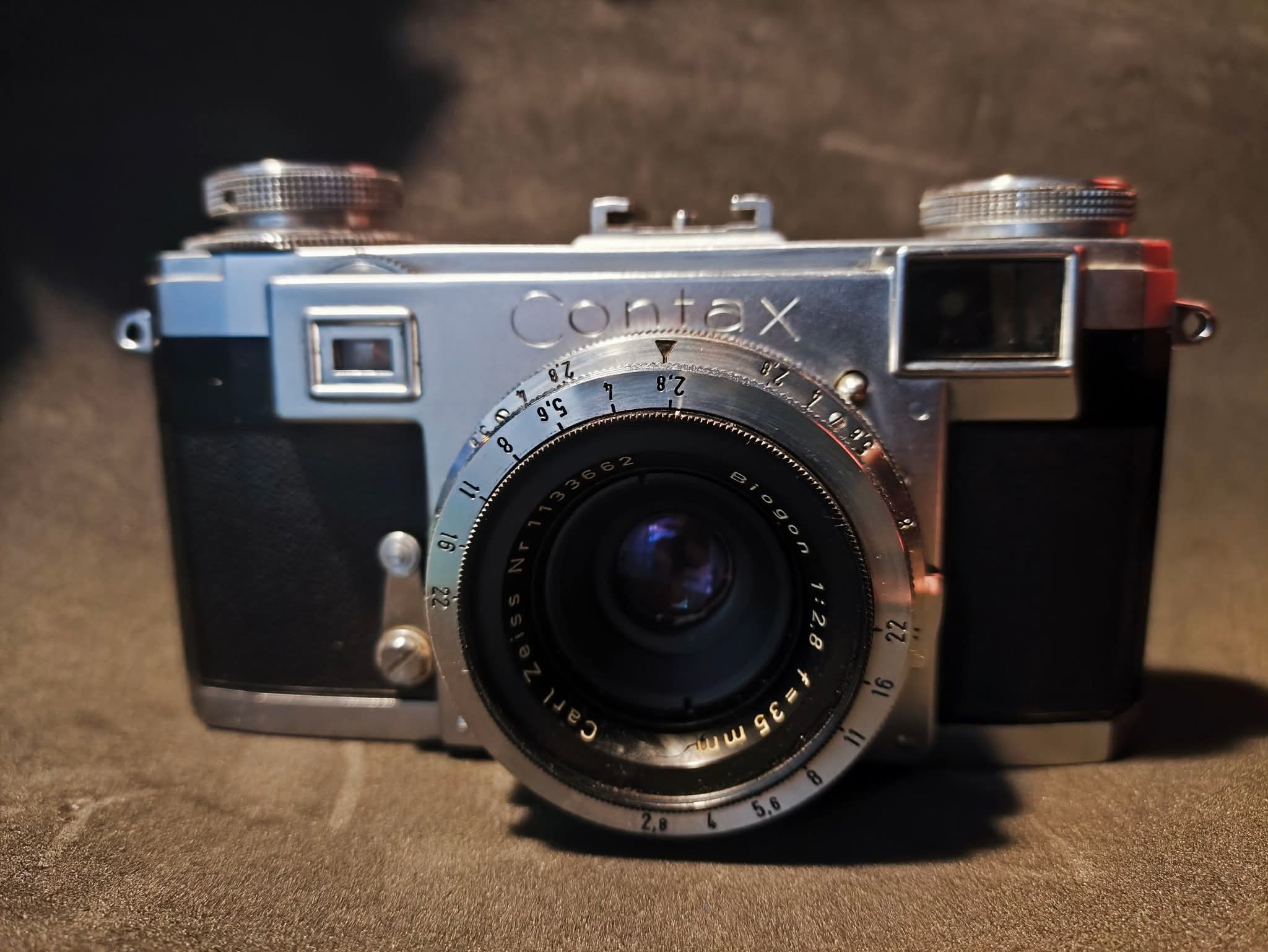 Contax IIa and Nikon S3 with Zeiss and Biogon lenses
