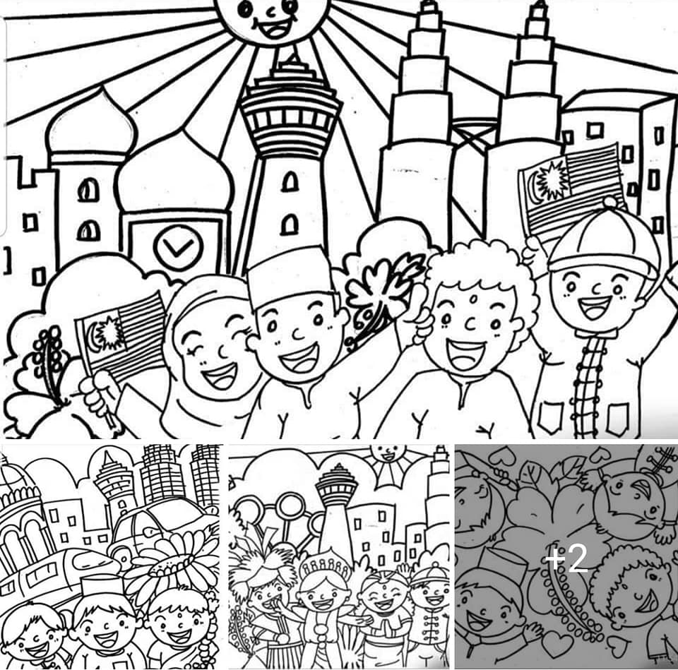 Merdeka Coloring Contest 2021 for Primary kids! 👧🧑 WIN Worksheets 👑🎁🏅🏆 ...