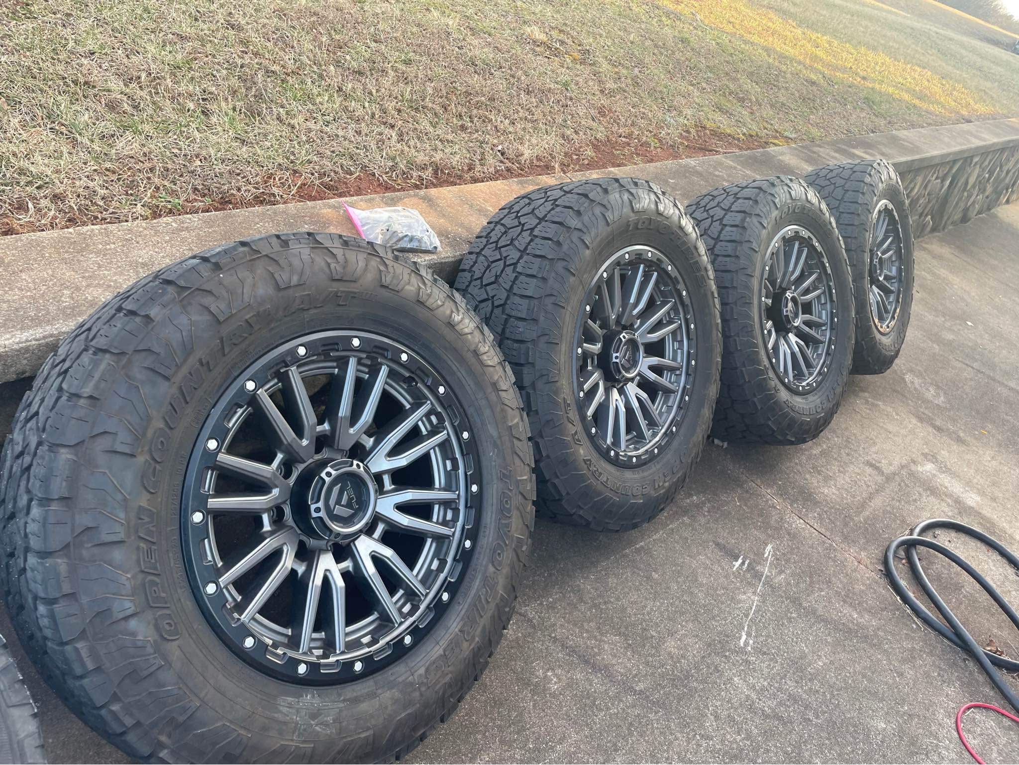 Very nice set of 20” Fuel Rebel Anthracire Grey wheels with nice 295/65 ...