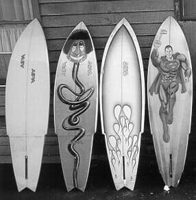 Mark Richards surfboard designs from 1979
