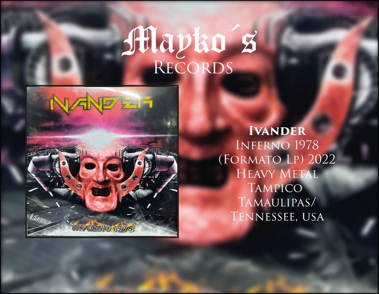 Infernal Love was released in the 'golden age' of formats…vinyl