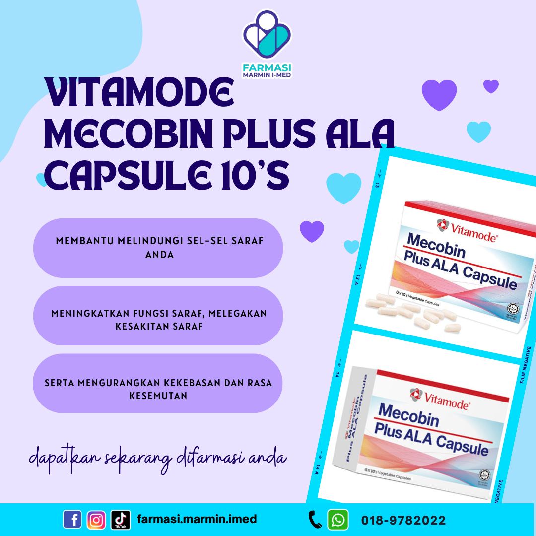 🥰Vitamode® Mecobin Plus ALA Gold... - Farmasi Marmin I-MED