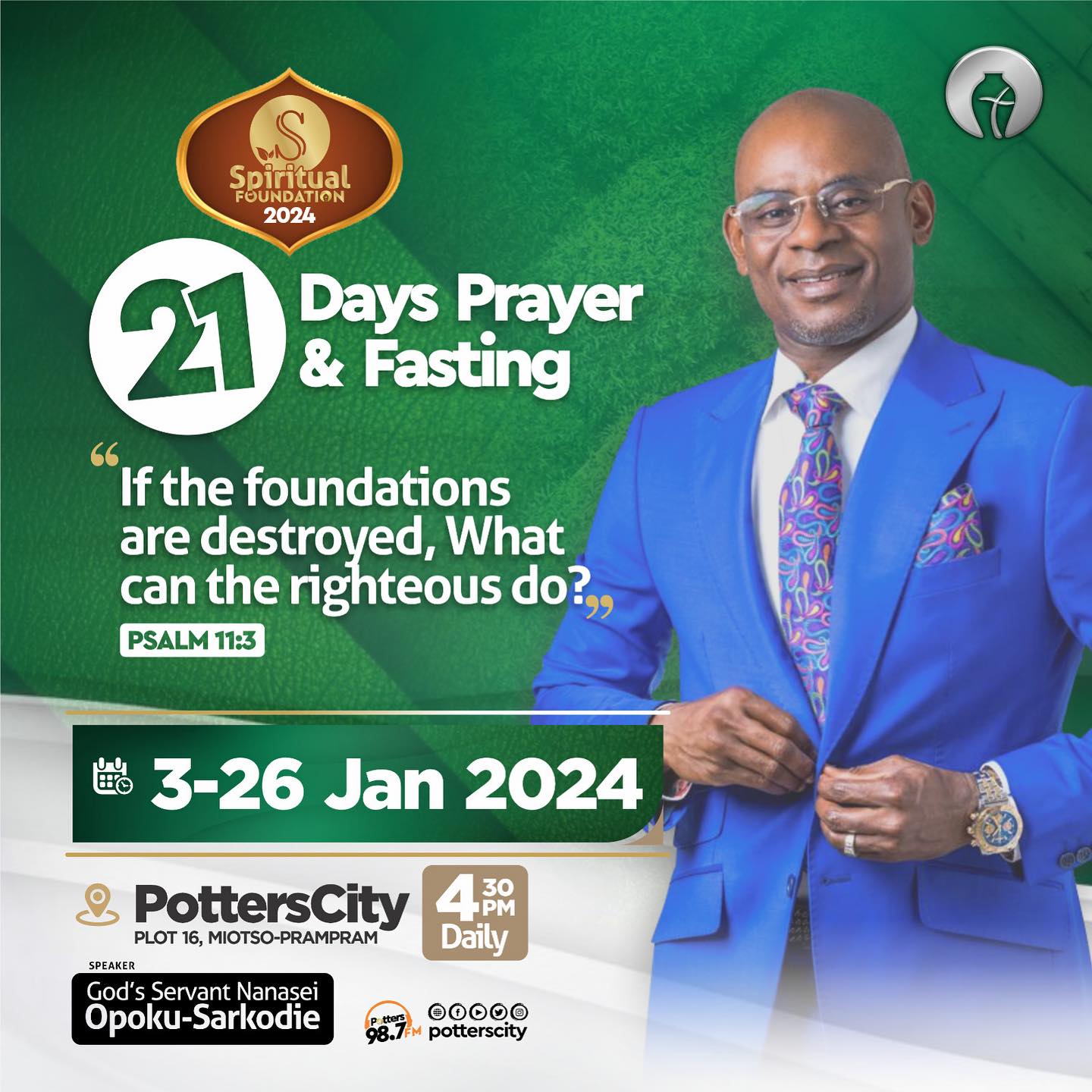 The Potter's - Psalm 11:3(KJV) “If the foundations be destroyed, what ...