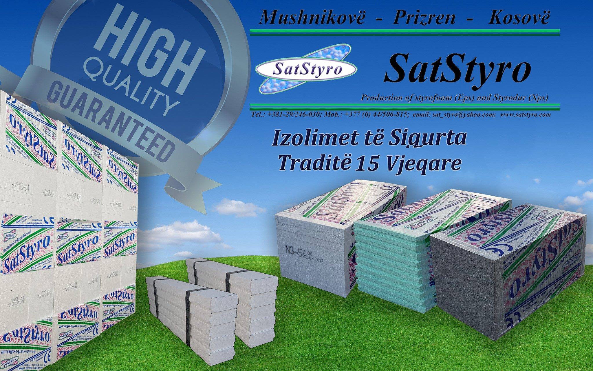 SatStyro - Production of Styrofoam EPS and Styrodur XPS