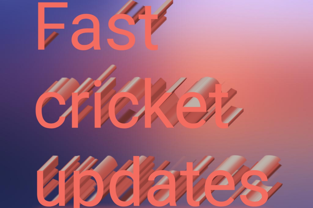 Fast cricket updates
