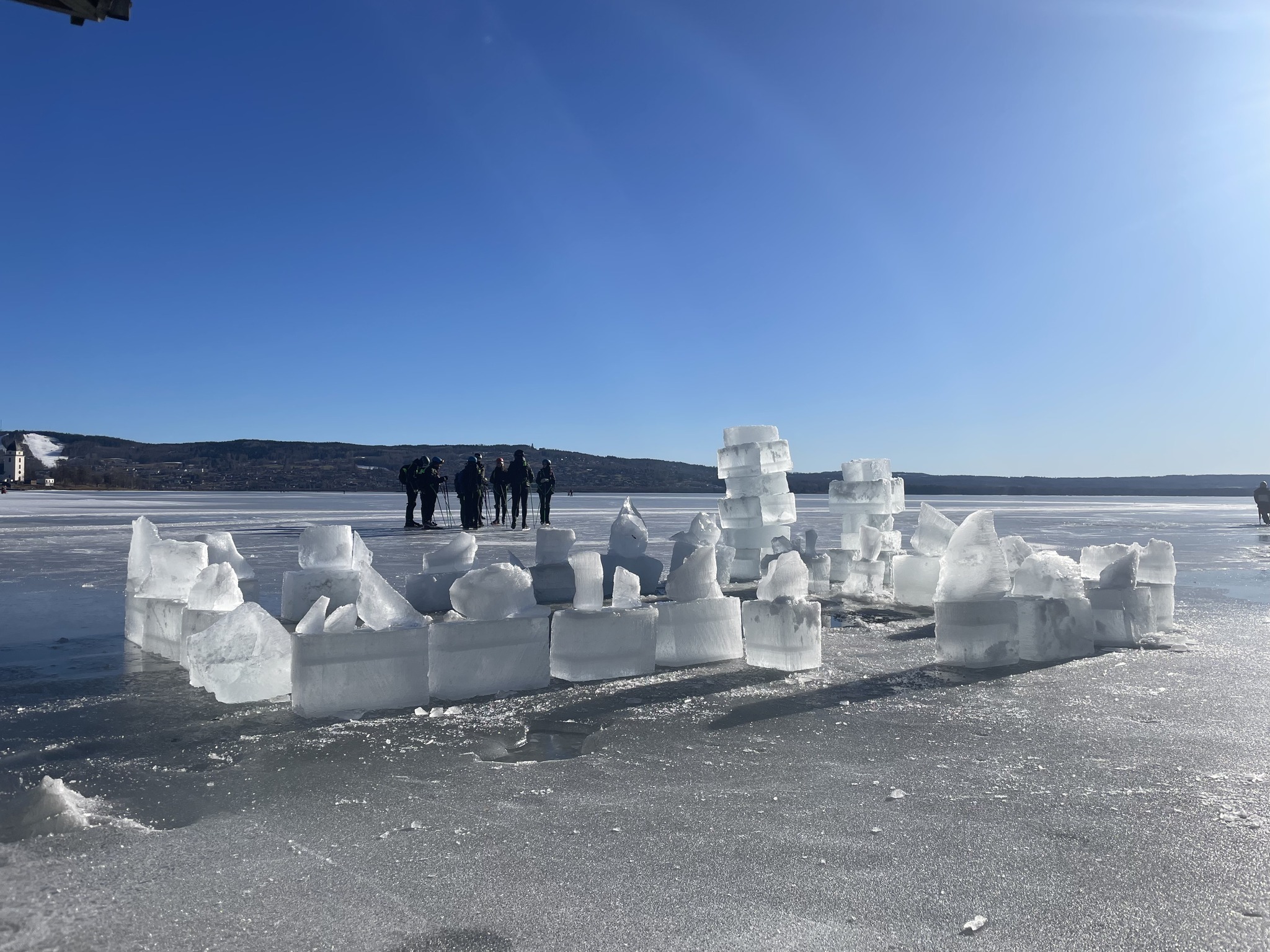Lördagsbad vid Persborg i Rättvik