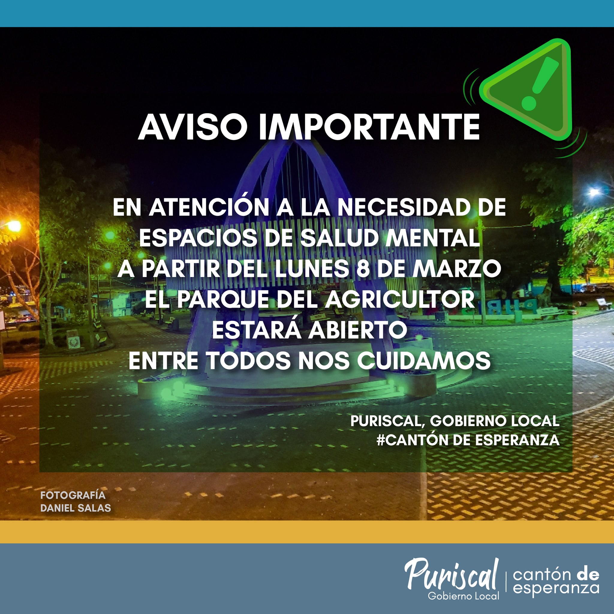 AVISO IMPORTANTE El miércoles... - Municipalidad de Puriscal | Facebook