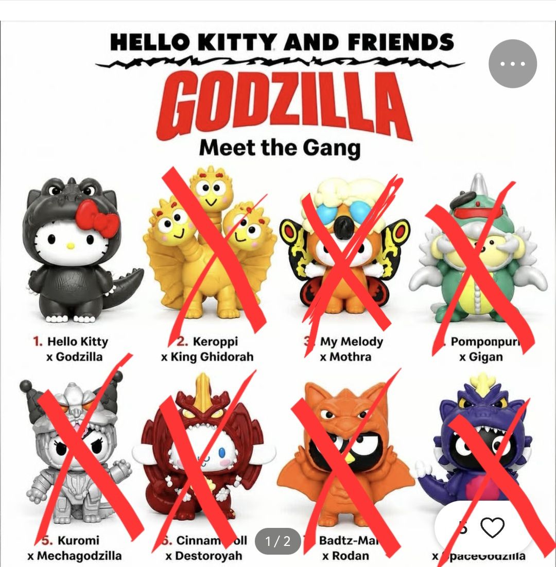 ISO #1 Hello Kitty x Godzilla. Need 2 of them. **Help**
