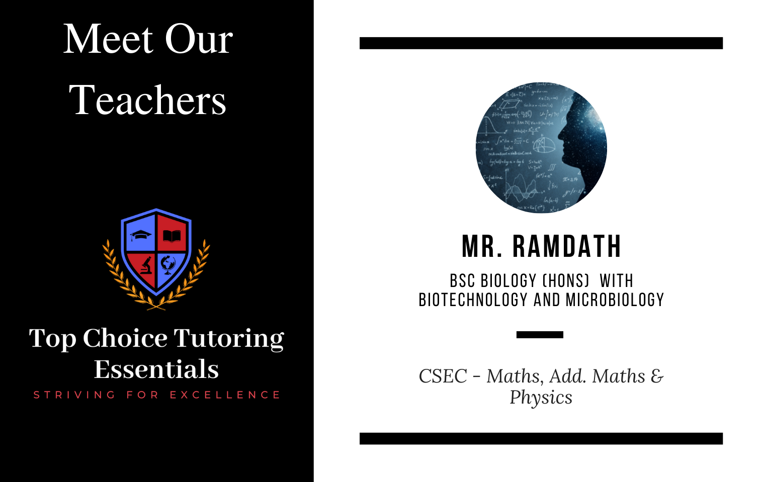 Meet Mr. Ramdath, our... - TopChoice Tutoring Essentials | Facebook
