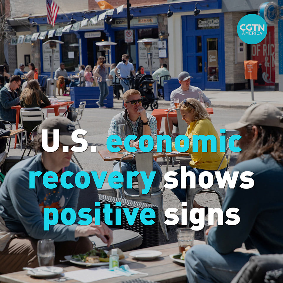 CGTN America - The U.S. economic recovery is on track. The...