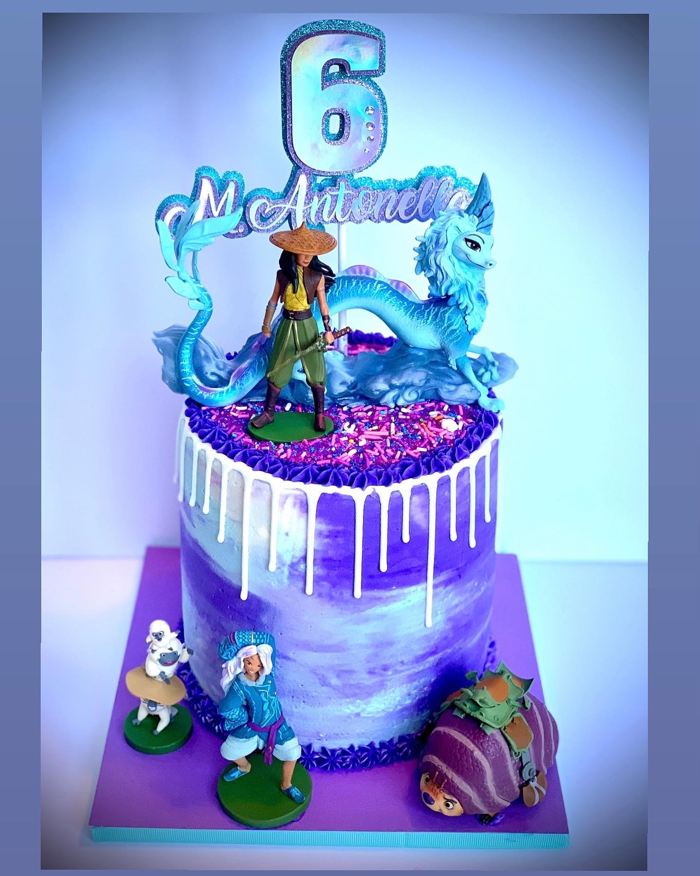 Raya theme cake 💜 #cake... - I love Craft & Sweet