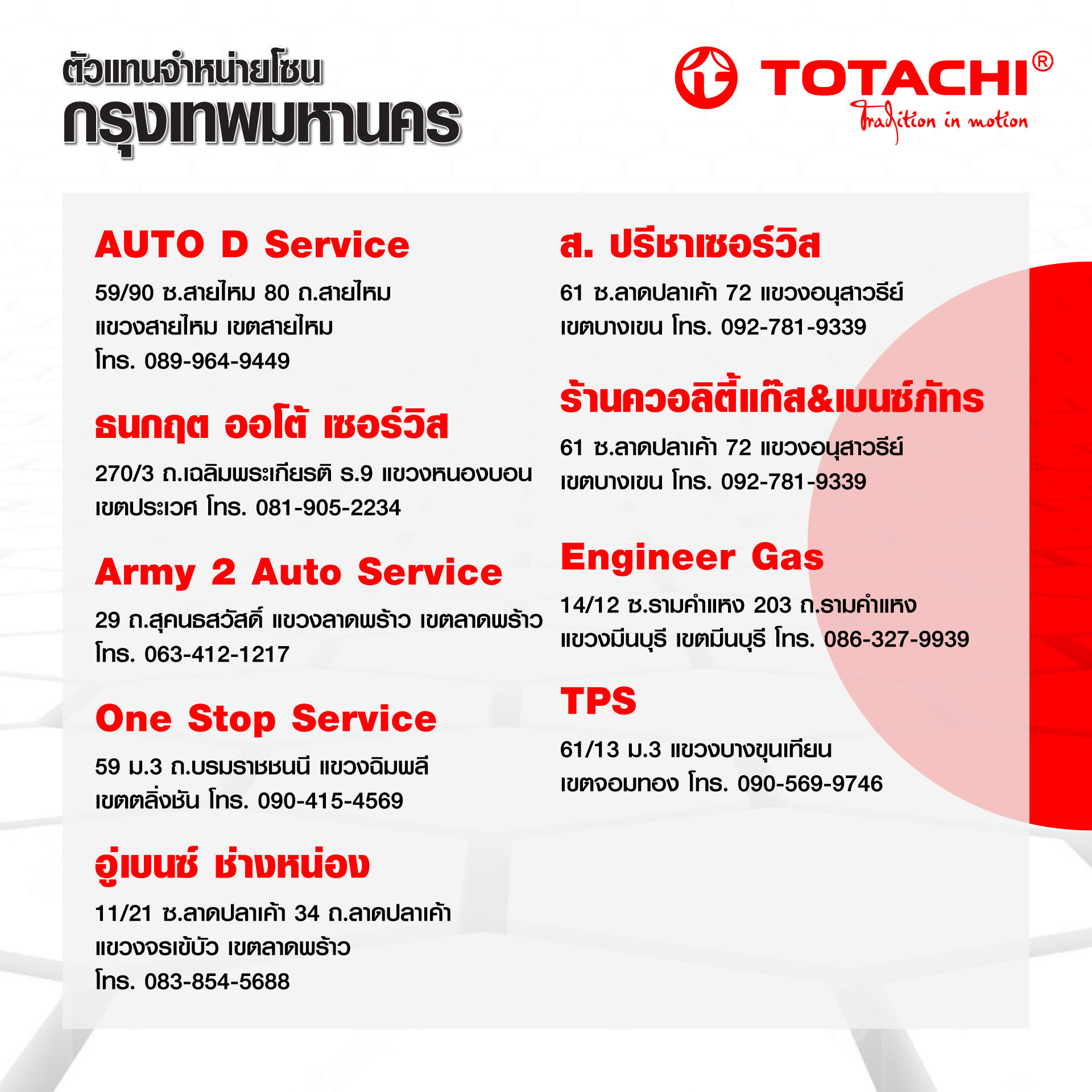 Totachi Thailand | Bangkok
