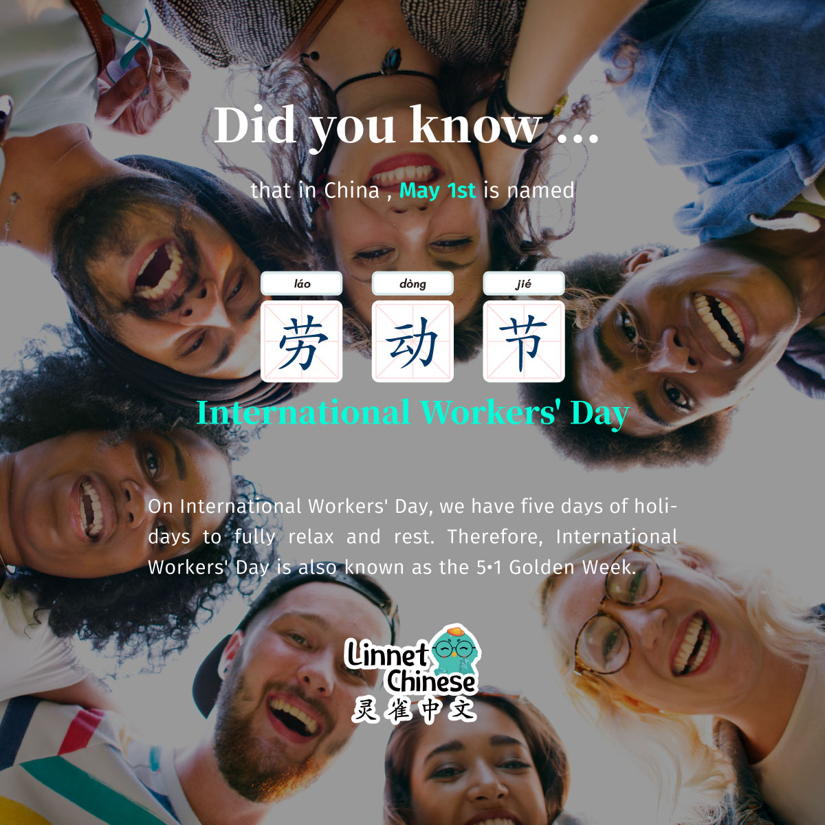Linnet Chinese - Happy International Workers Day!...
