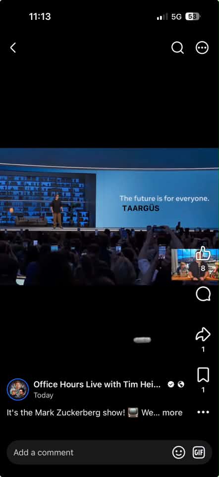 It's the Mark Zuckerberg show! 📺 We took a look at Zuck's latest