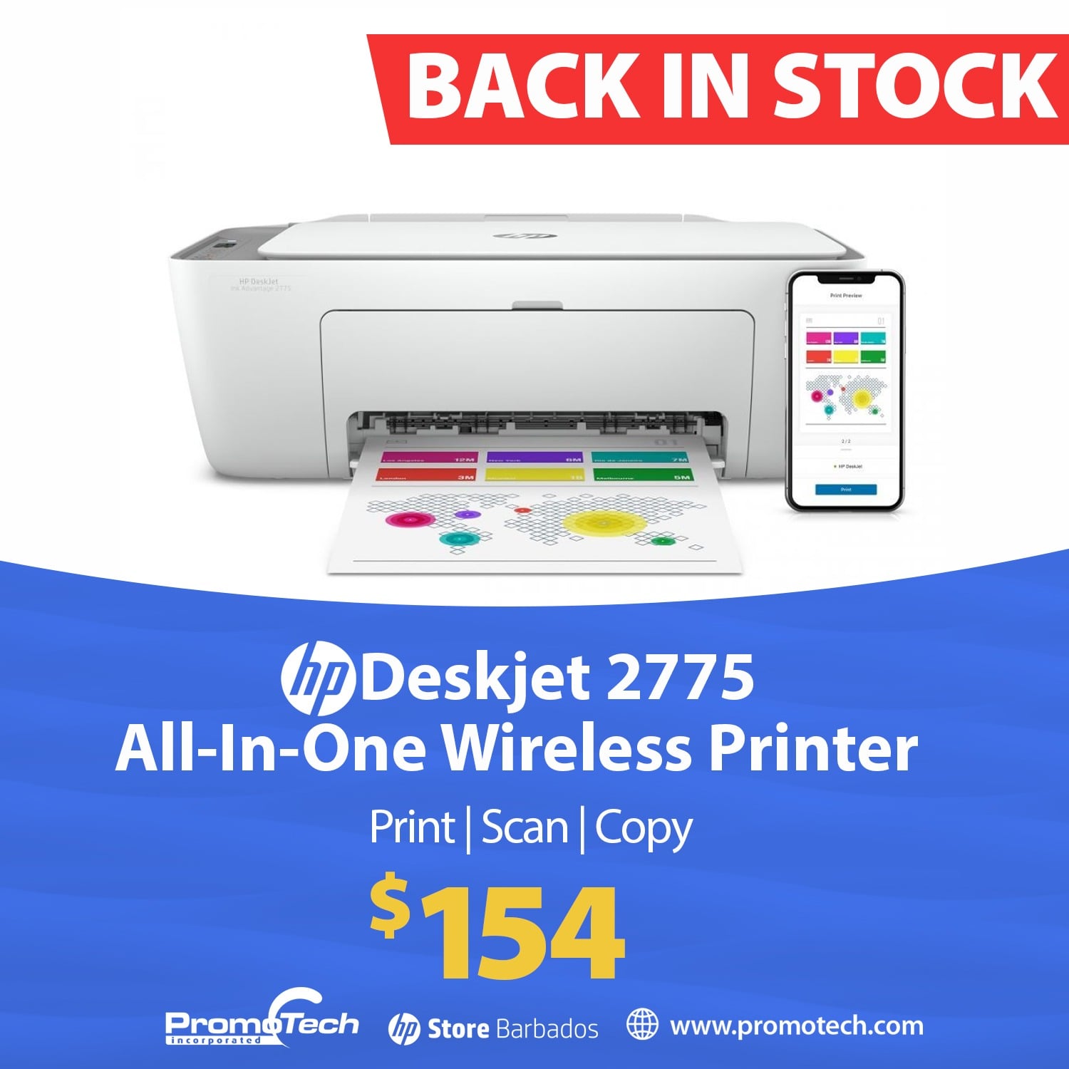 Promotech - Our HP Wireless Printer is now BACK IN STOCK!...