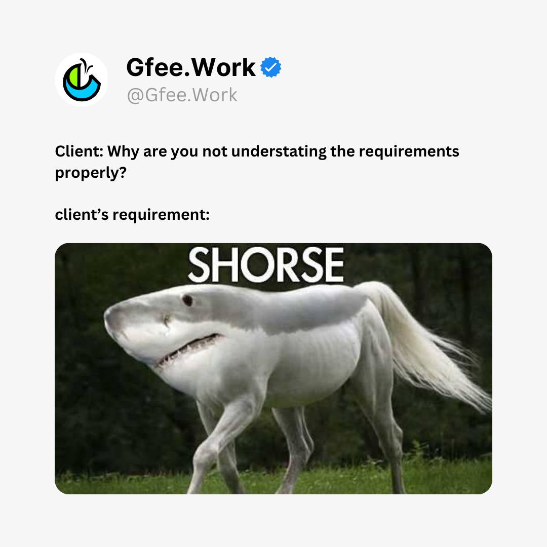 Gfee.Work - When clarity and client requirements don't go... | Facebook