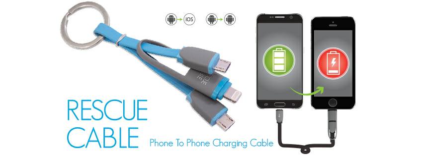 RESCUE CABLE phone to phone charging cable