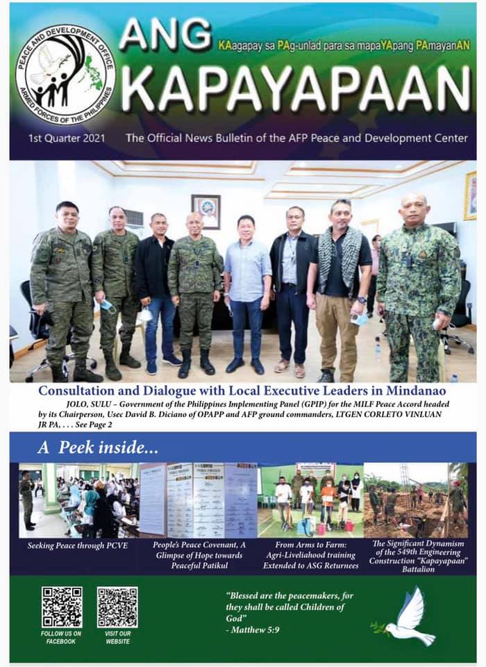 The 1st Quarter Kapayapaan Bulletin of AFP Peace and Development ...
