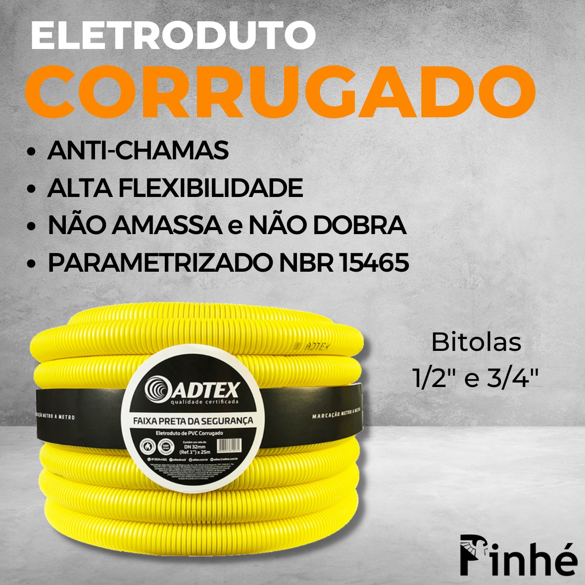 Eletroduto Corrugado ADTEX . Vem pra... - PINHÉ COMPONENTES