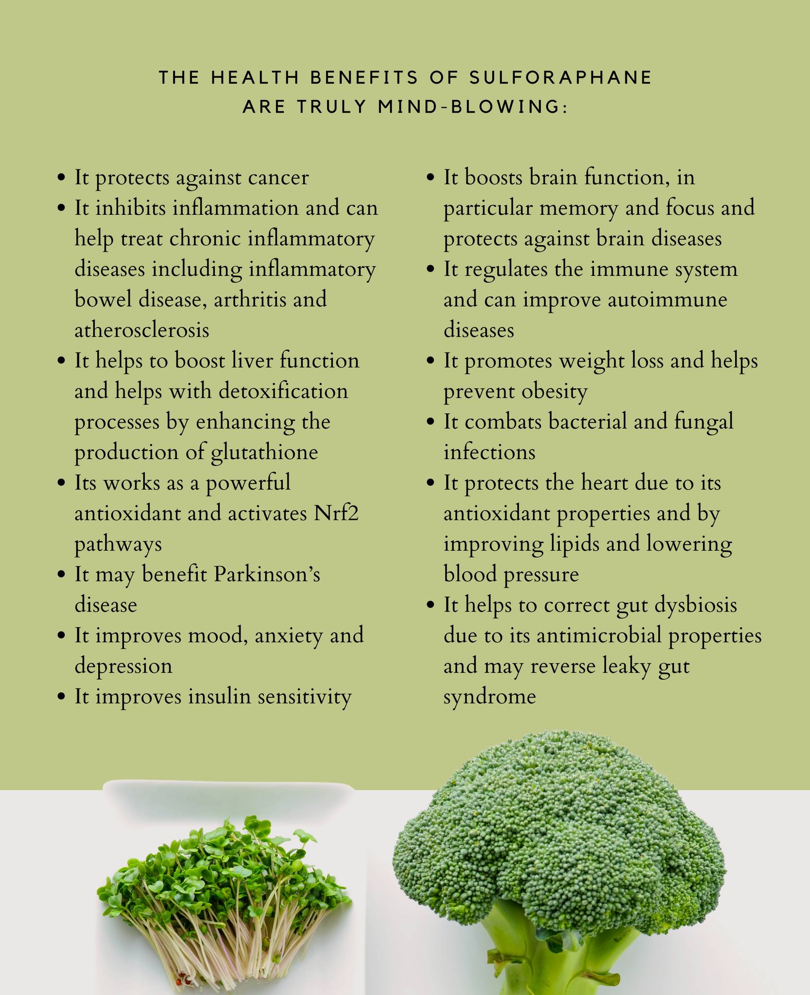 glutathione broccoli sprouts BioTrace with 250mg Broccoli sprouts and broccoli are