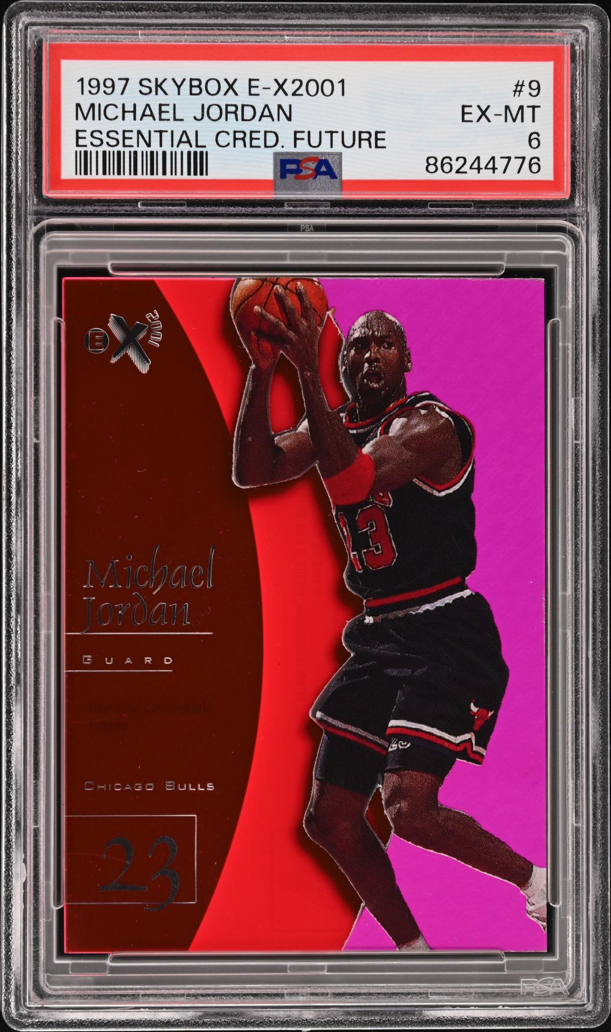 1997 Michael Jordan Essential Credentials Future 72 for sale