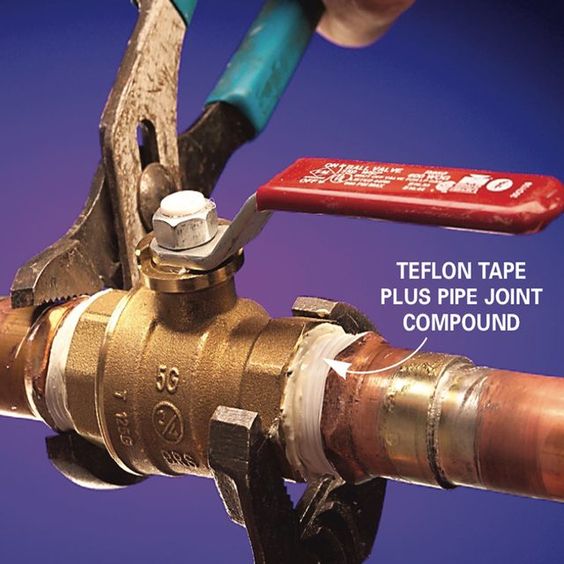 How its Works | the application of Teflon pipe joint compound (also ...