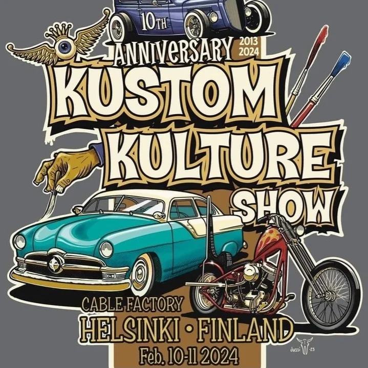 超貴重‼️KUSTOM KULTURE カスタムカルチャー 94年 ポスター The Swamp Shakers at Kustom Kulture Show Helsinki