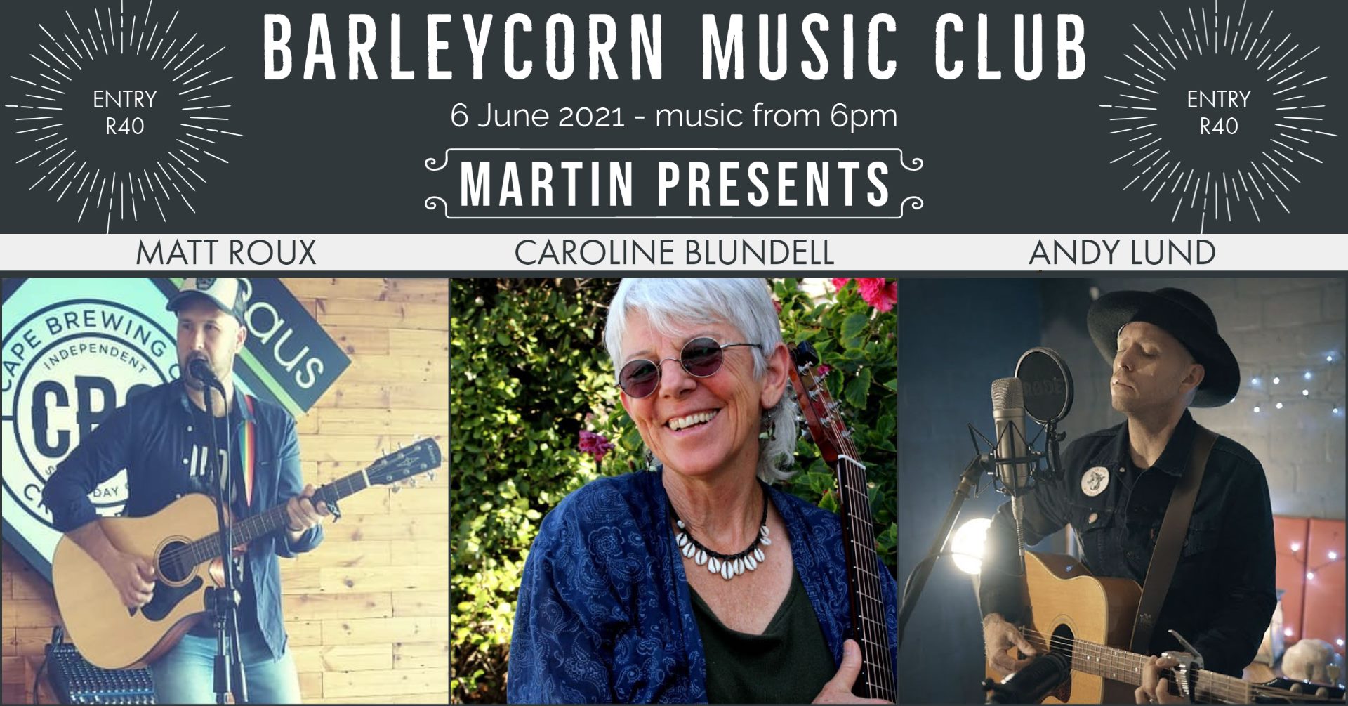 MARTIN presents: Matt Roux, Caroline Blundell, Andy Lund