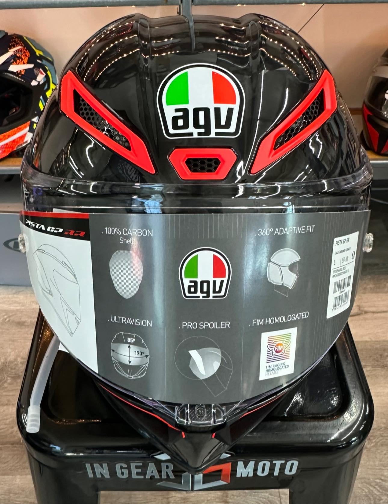agv pista gp carbon for sale RR Full Face Motorcycle Helmet (Iridium Carbon, X-Small) : Automotive Every detail is designed for absolute performance AGV Pista GP RR E2206/DOT