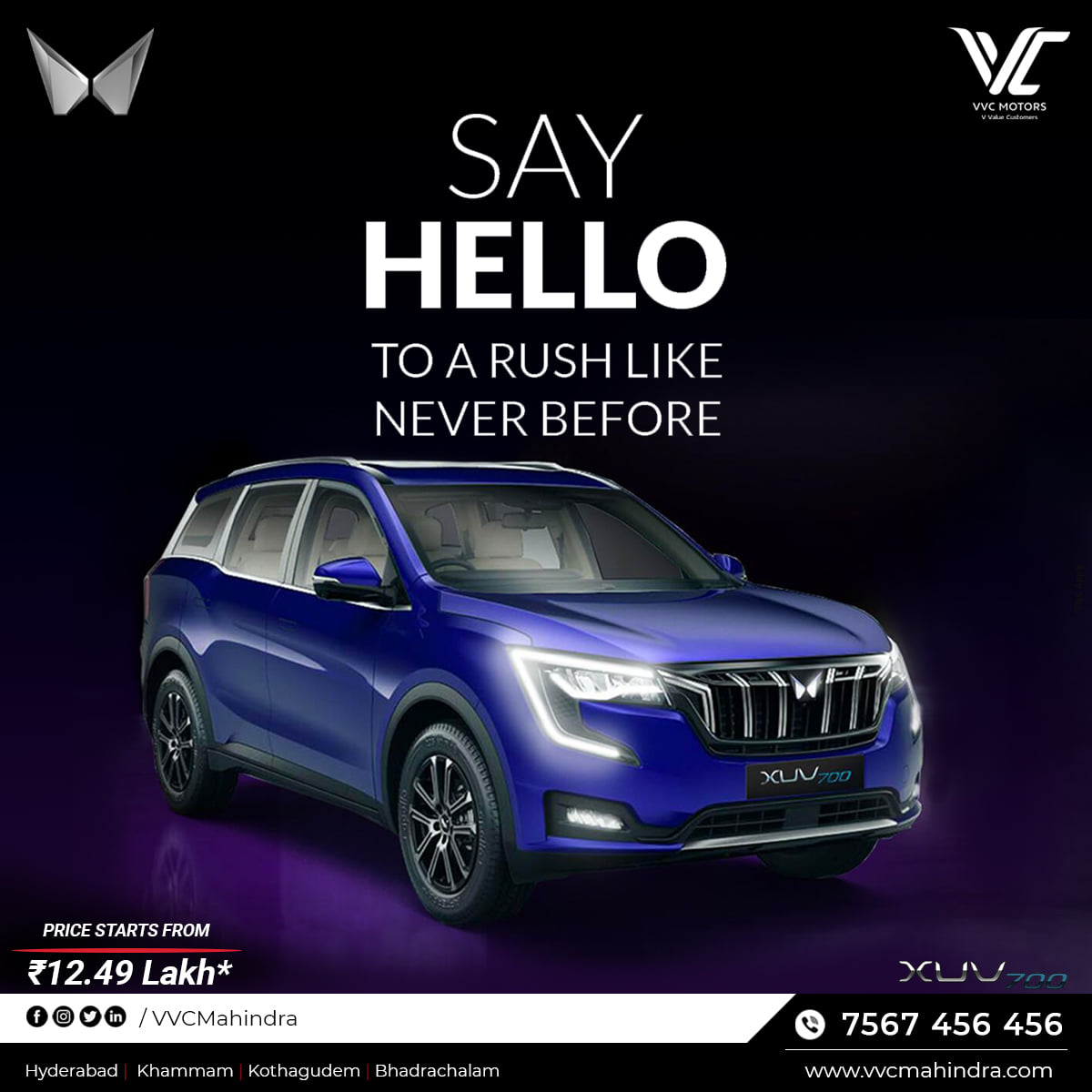 VVC Group - Say Hello To A #Rush Like Never Before #XUV700...