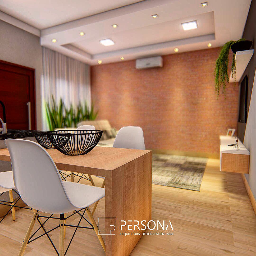 Área Social integrada.... - Marcos Persona Arquitetura
