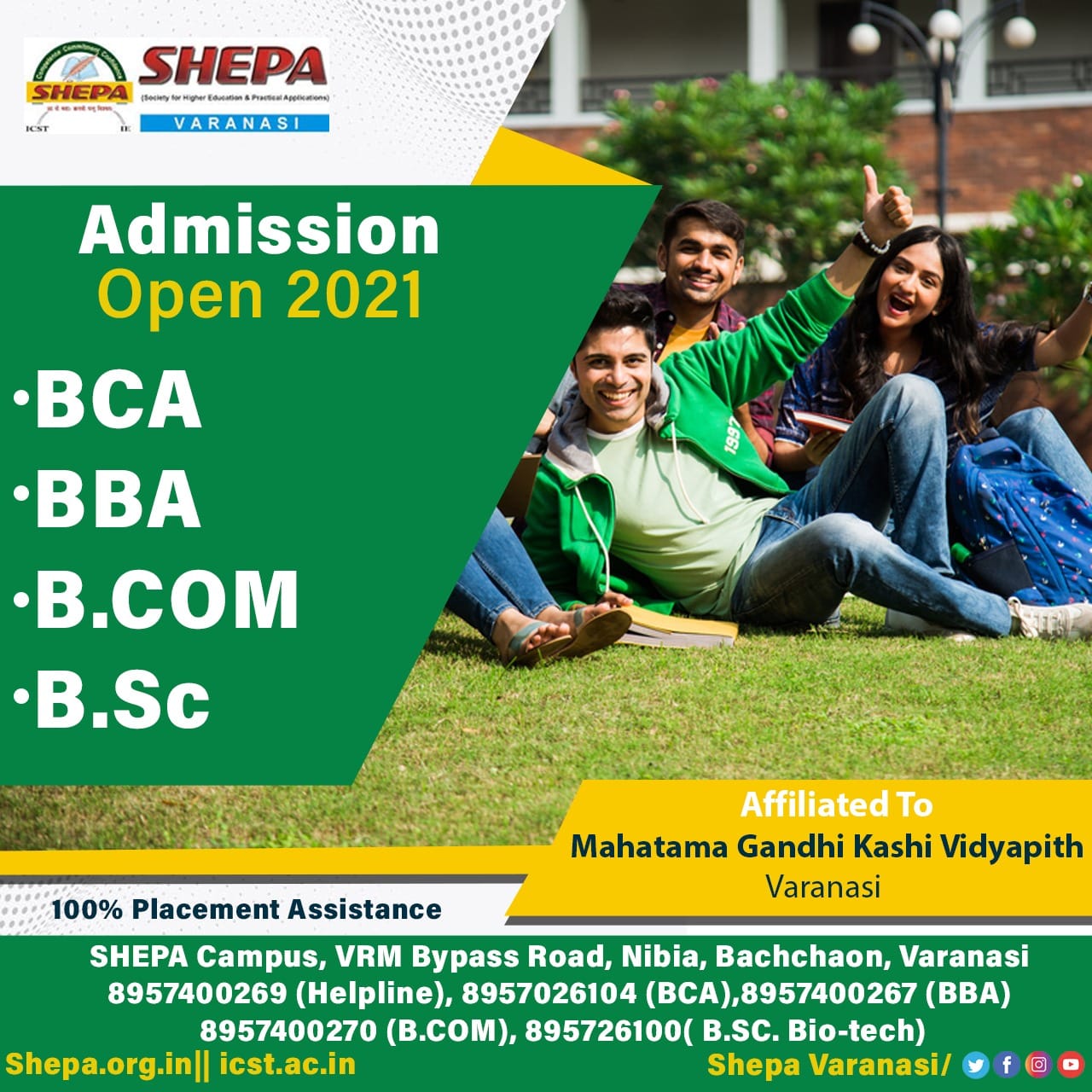 SHEPA, Varanasi - #Admission_Open For inquiry please click... | Facebook